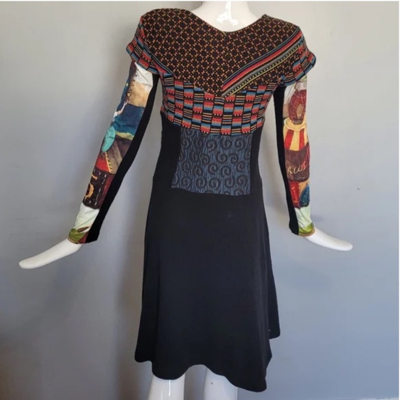 Aventure Des Toiles Sweater Dress with Circus Sleeves, VGUC, Size 4 - Picture 4 of 5